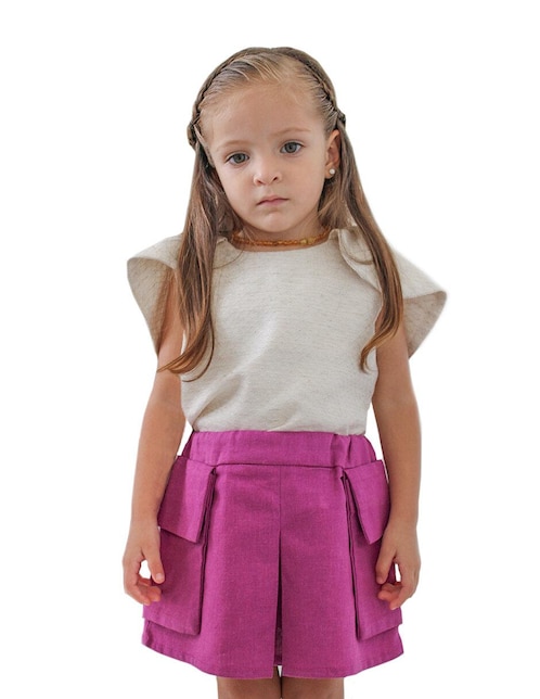Conjunto Carana de lino para niña