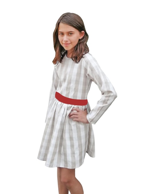 Vestido Carana manga ranglán para niña