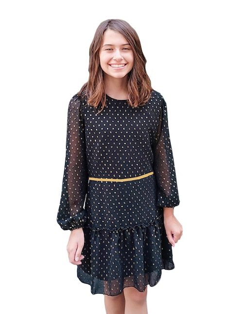 Vestido Carana manga regular para niña