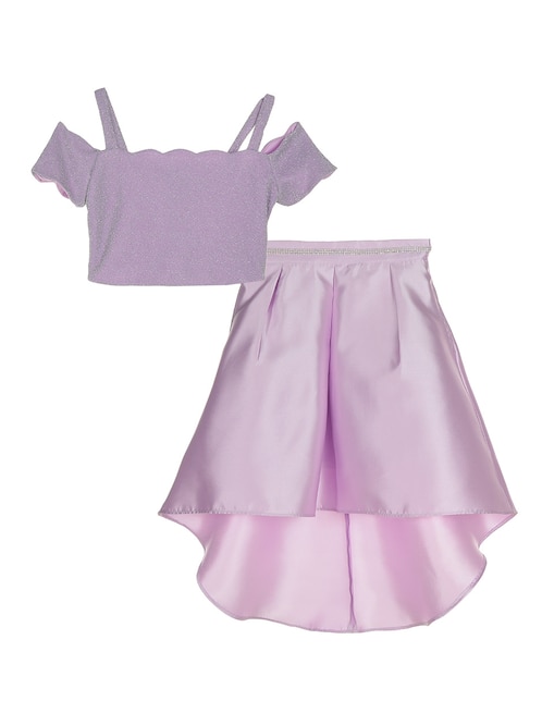 Conjunto de vestir Pink & Violet para niña 2 piezas