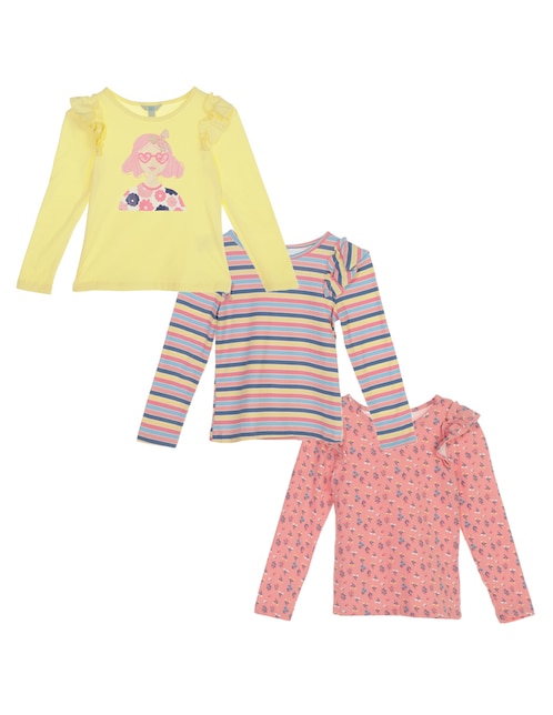 Set de blusa Piquenique para niña