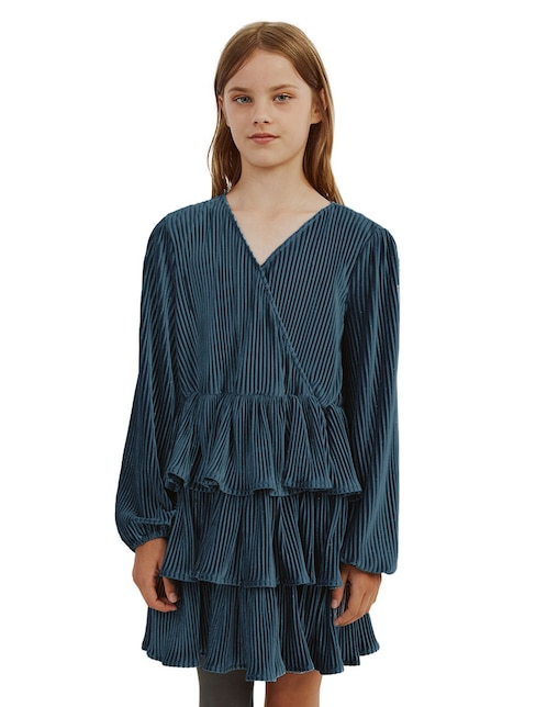 Vestido Bardot manga regular para niña
