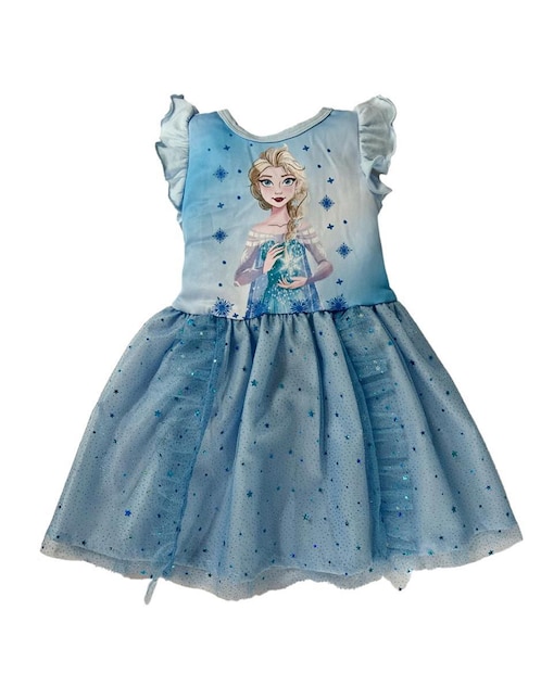 DISNEY Vestido Disney manga volantes para niña