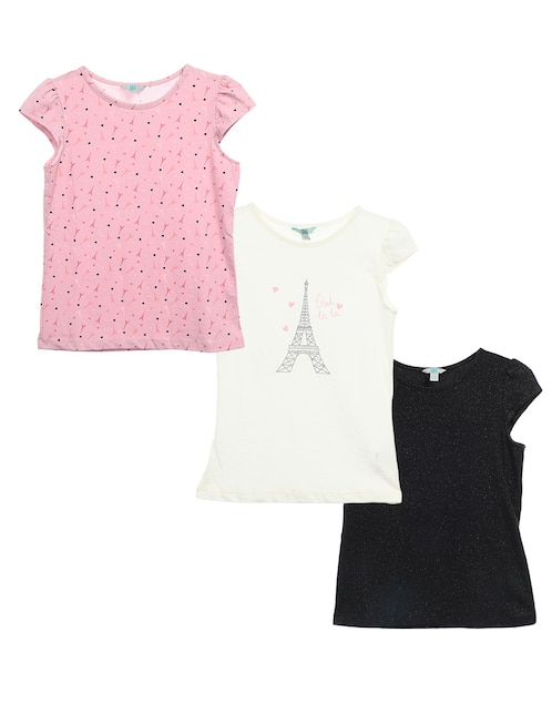 Set de blusa Piquenique para niña