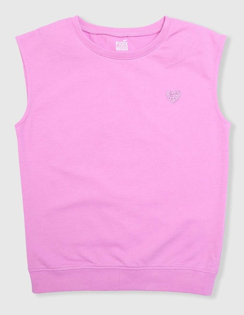 Playera Piquenique manga corta para niña