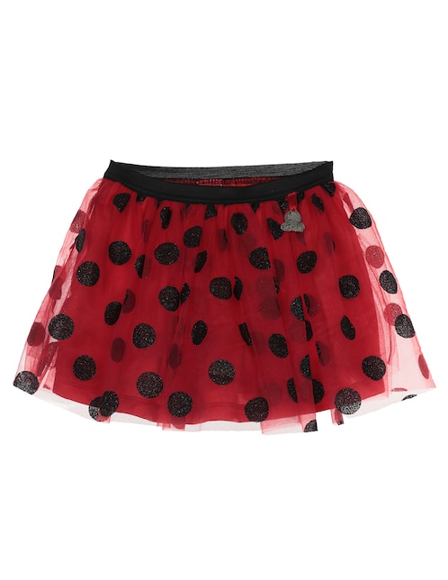 Falda Miraculous Lady Bug para niña