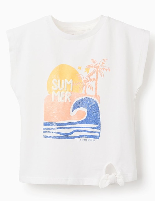 Playera Zippy manga corta para niña