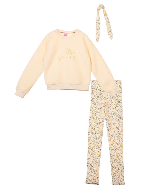 Conjunto Hello Kitty de algodón para niña 3 piezas