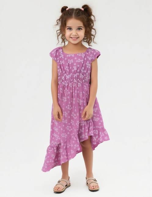 Vestido Bonnie Jean manga cap para niña