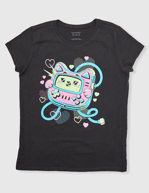 Playera The Childrens Place manga corta para preescolar niña