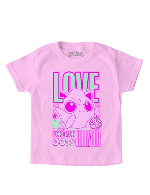 Playera Pokemon Love Pokémon manga corta para niña