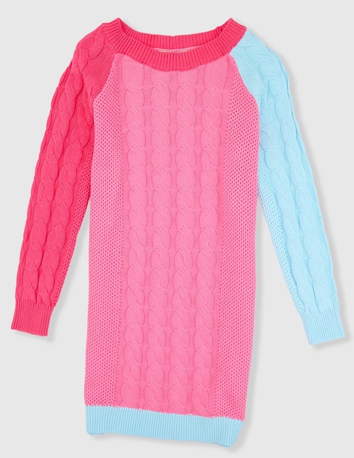 Vestido Piquenique manga regular para niña