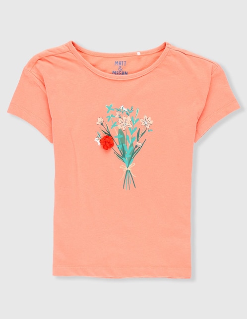 PLAYERA MATT & MEGAN 75077, 10, SALMÓN