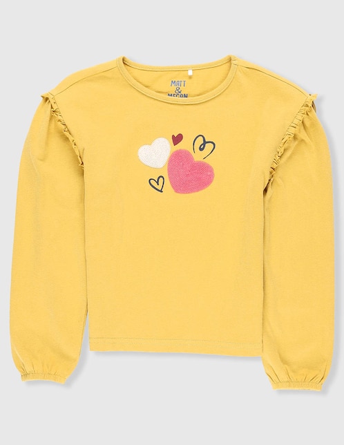 PLAYERA MATT & MEGAN 750, 10, AMARILLO