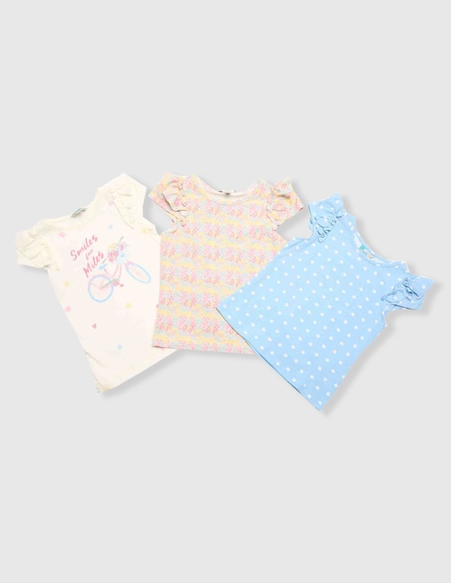 Set de blusa Piquenique para niña