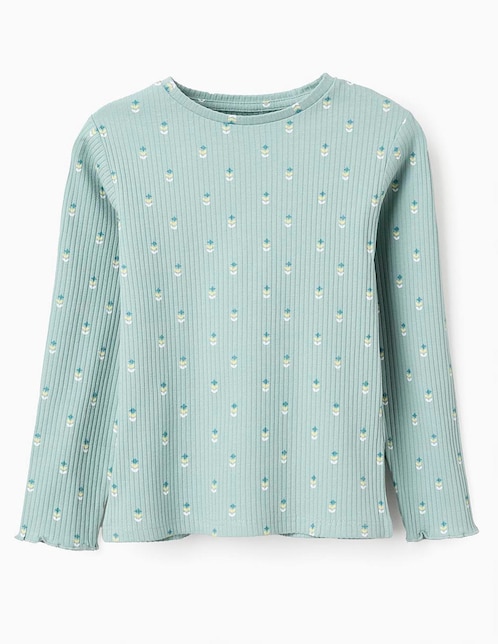 Playera Zippy manga larga para niña