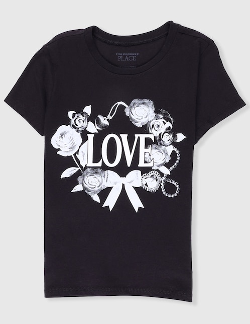 Playera The Children's Place manga corta para niña