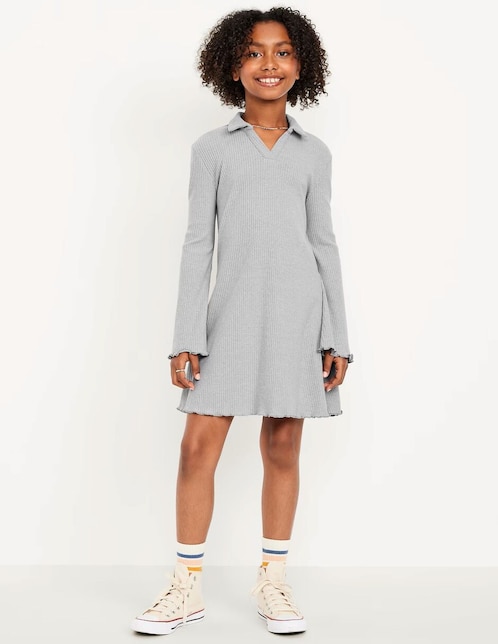 Vestido Old Navy manga regular para niña