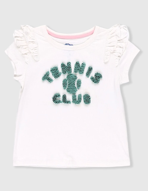 Playera Piquenique manga corta para niña