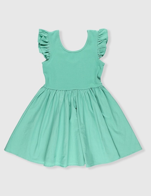 Vestido manga cap para niña 1