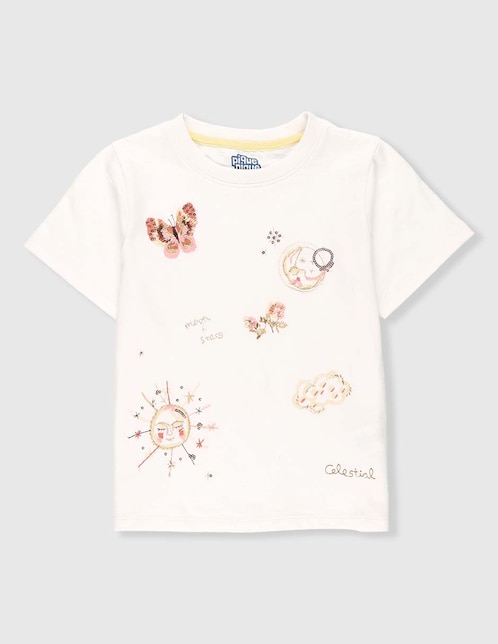 Playera Piquenique manga corta para niña