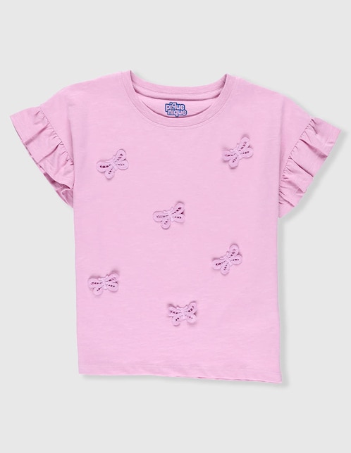 Playera Piquenique manga corta para niña