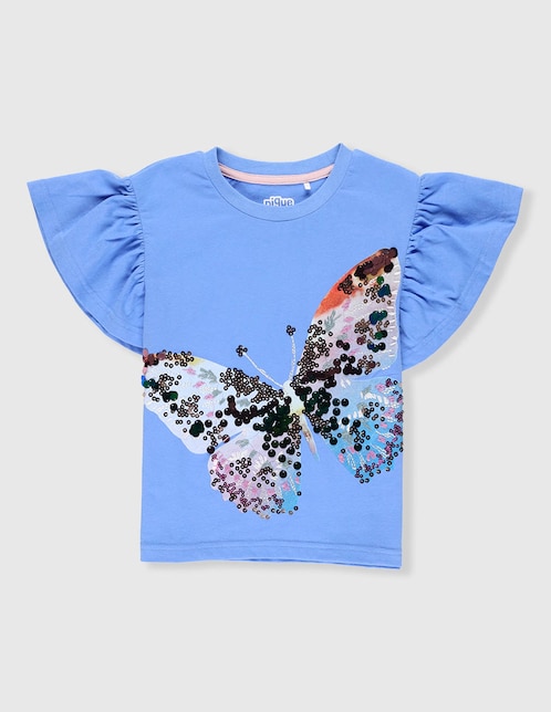 Playera Piquenique manga corta para niña