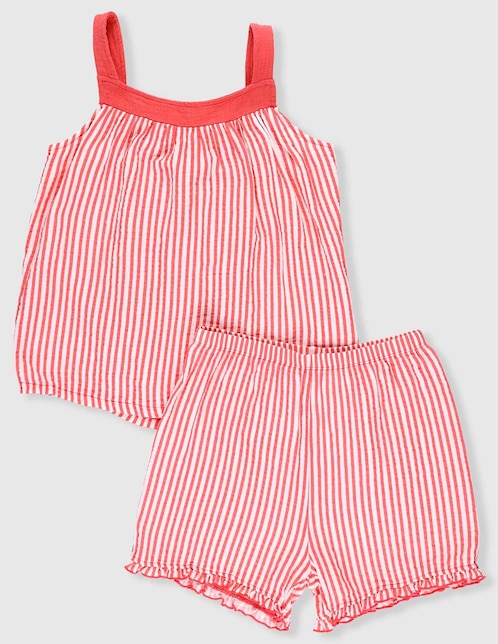 Set traje de baño short Piquenique para niña