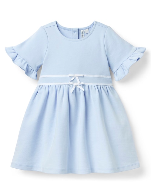 Vestido manga volantes para niña 1