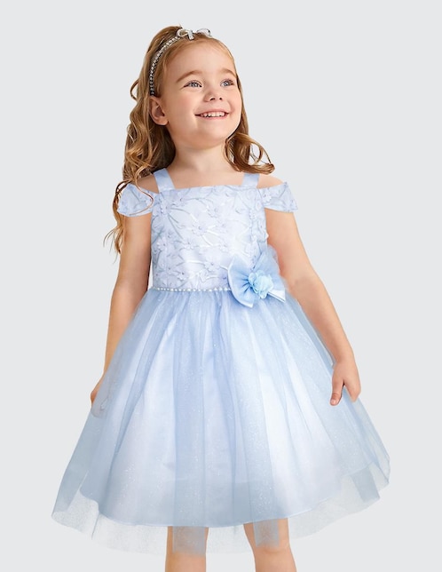 Vestido Gerat Fiesta manga caída para niña