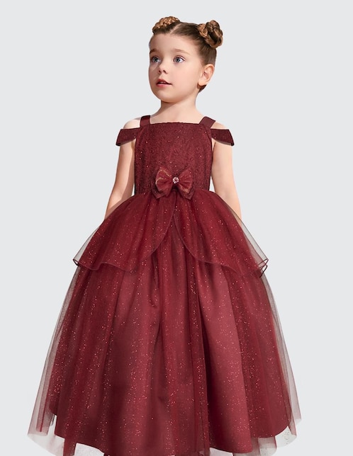 Vestido Gerat Fiesta manga caída para niña