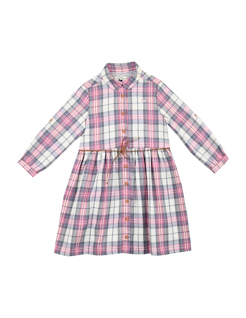 Vestido Ferrioni Kenty manga regular para niña