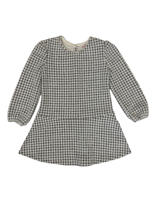 Vestido Fiorella manga regular para niña