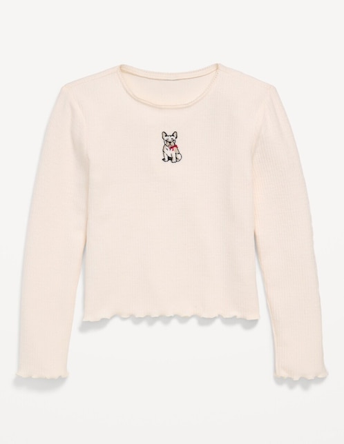 Playera Old Navy manga larga para niña