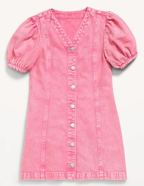 Vestido Old Navy manga regular para niña