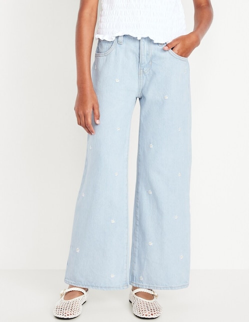 Jeans baggy 842679-000 lavado claro para niña 1