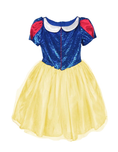 Vestido Fantasy Ruz Blancanieves manga globo para niña