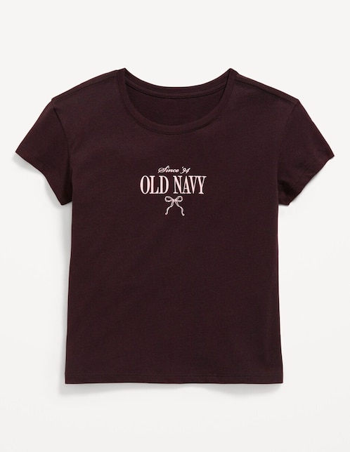 Playera Old Navy manga corta para niña