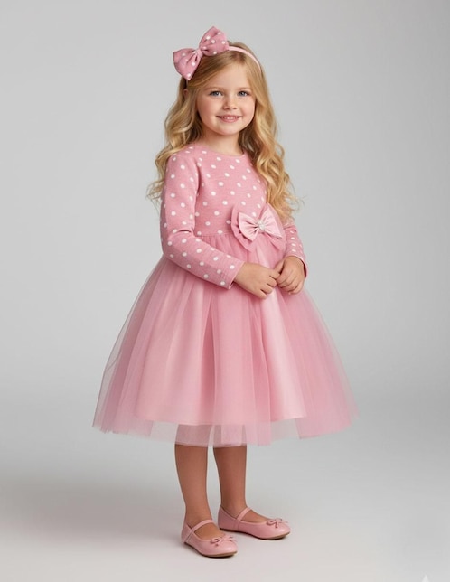Vestido chemisse Gerat Hollywood manga larga para niña
