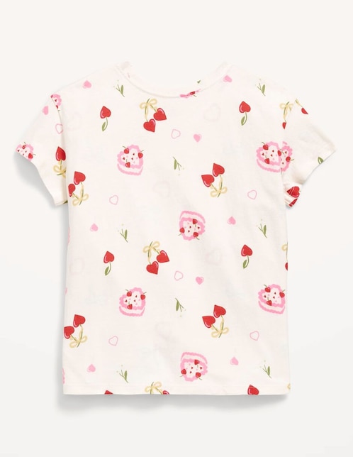 OLD NAVY Playera Old Navy manga corta para niña