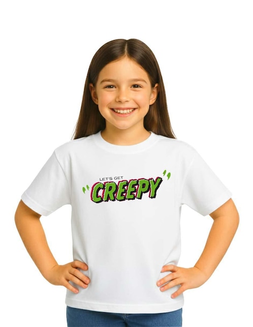Playera de halloween manga corta para niña