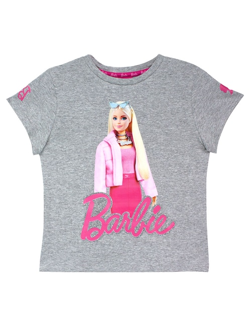Playera Barbie Barbie manga corta para niña