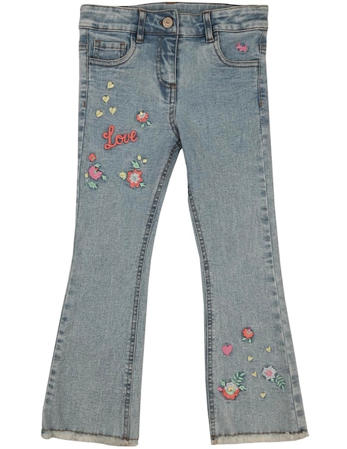 Jeans straight Valdivia M28943 deslavado para niña 1