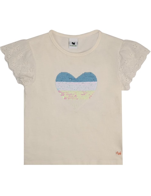 Playera Alba manga corta para niña 1