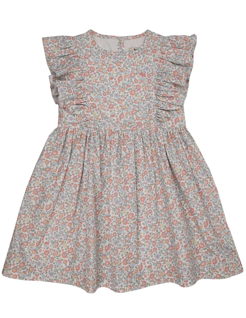 Vestido Sunrise manga volantes para niña 1