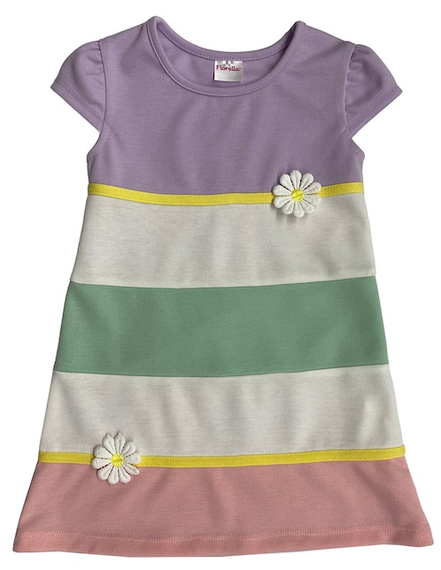Vestido Fiorella manga cap para niña