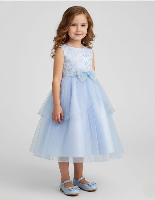 Vestido Gerat sin manga para niña