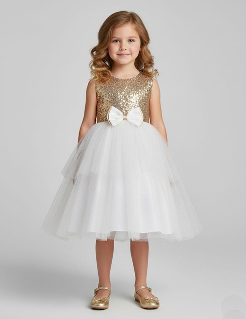 Vestido Gerat sin manga para niña