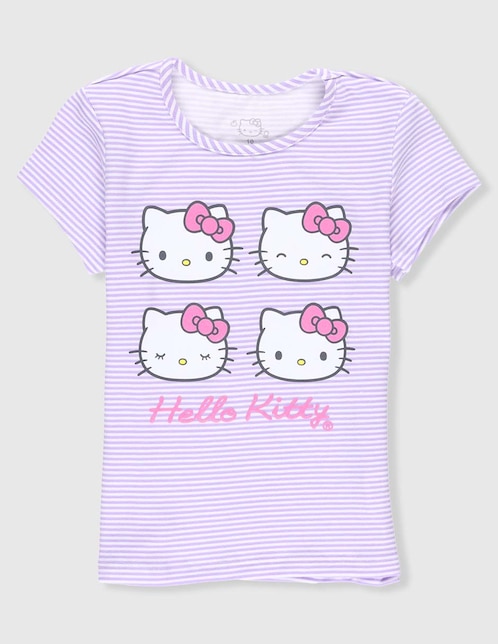 Playera Hello Kitty Hello Kitty manga corta para niña