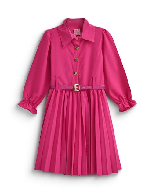 Vestido Flory Mila 11 manga con puño para niña